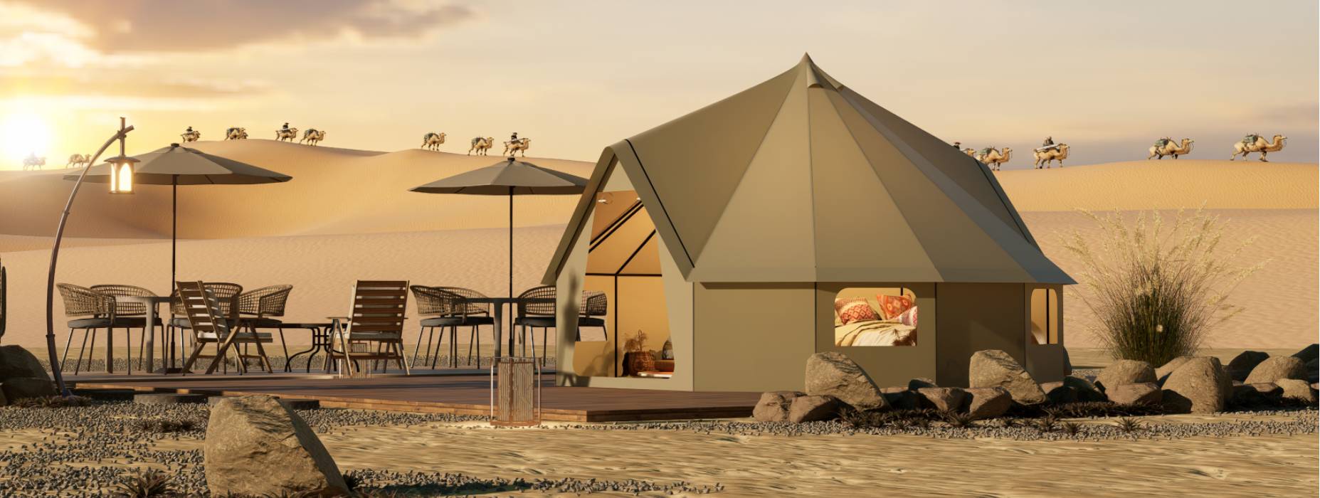 克拉玛依露营酒店帐篷产品